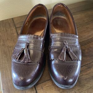 Allen Edmonds Bridgeton 5089 Kiltie Tassel Loafers Burgundy Size 11.5 D Mens
